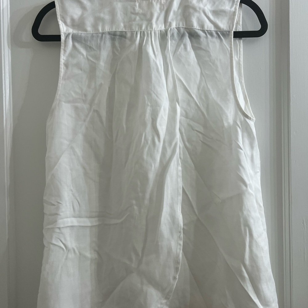 Cloth And Stone White Button Front Open Back Blou… - image 5